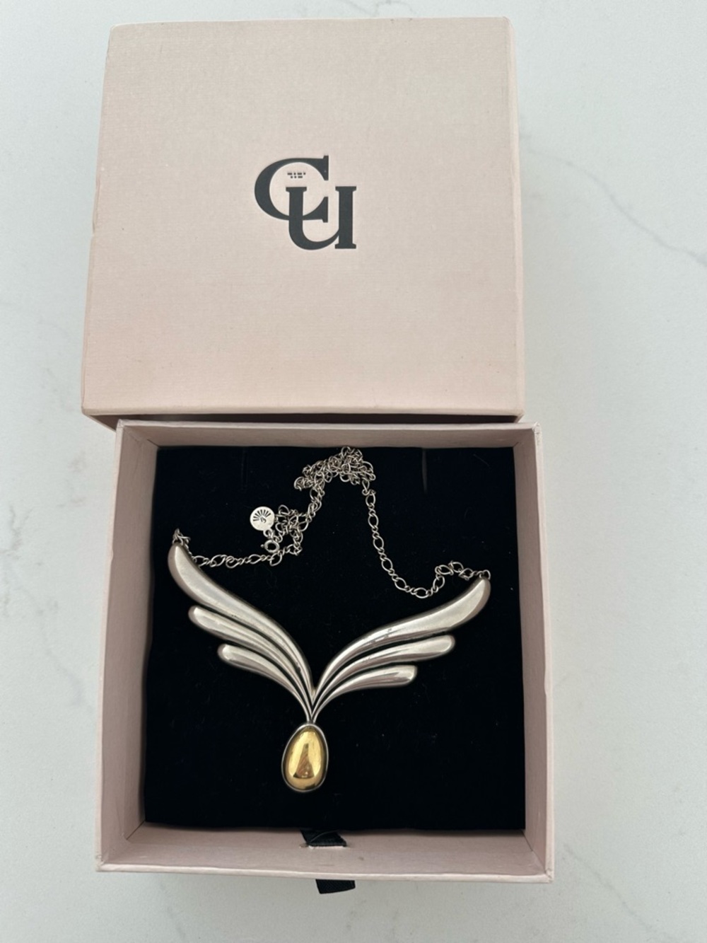 Chasing Unicorns Sterling Silver Wings Necklace - Picture 6 of 7